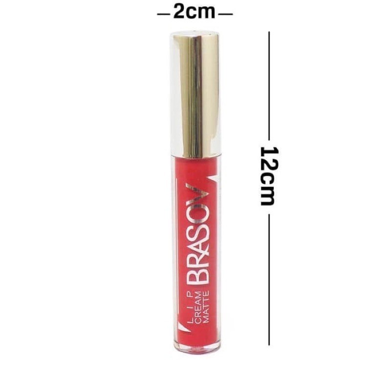 Brasov Lip Cream Matte 6g No. 01 - 06 BPOM Fresh And Long Lasting Lip Cream XX-CT