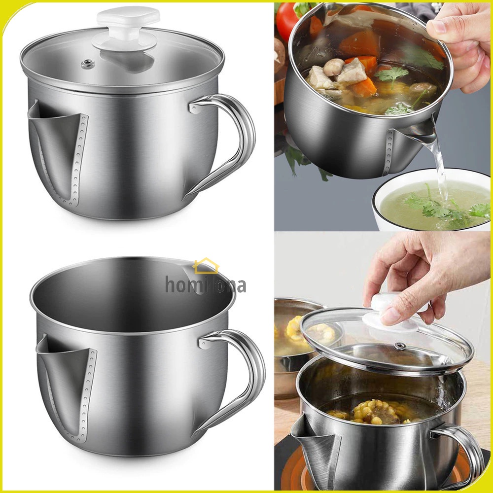 XINBAILI Panci Masak Soup Pot Drainer Stainless Steel 1000ml - KC0408