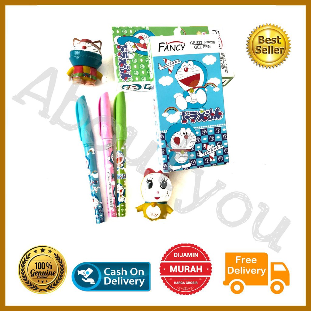 

LIMITED Pulpen Gel pen unik Karakter DORAEMON lucu best quality murah