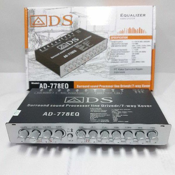 EQUALIZER audio mobil ads AD-778EQ