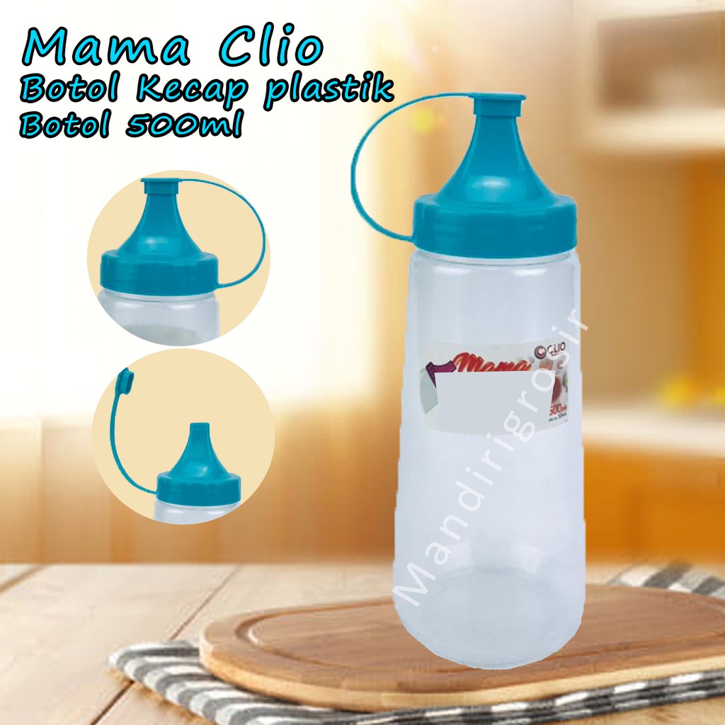 Botol Kecap plastik *Mama Clio * Biru 1044 * 500ml