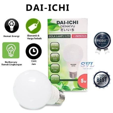 Daichi Lampu LED 5W - Putih