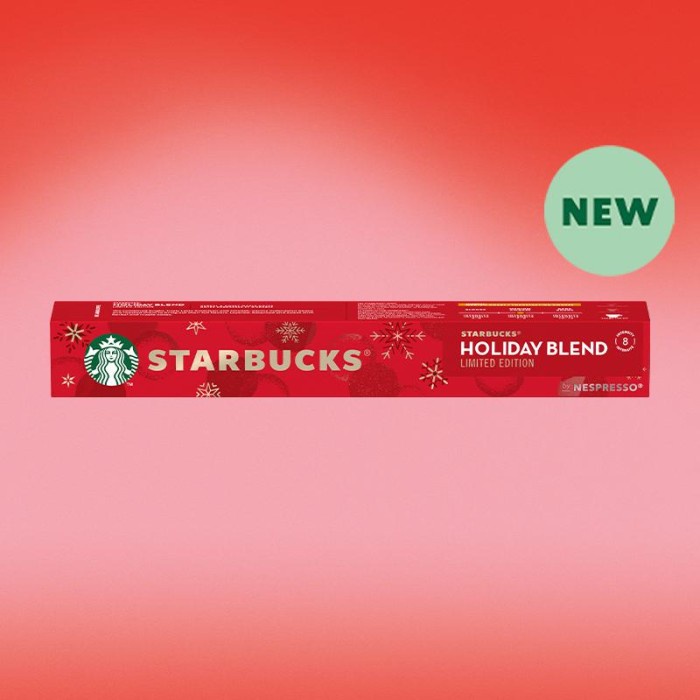 

⭐BISA COD⭐ Nespresso Starbucks Holiday Blend Coffee Capsule