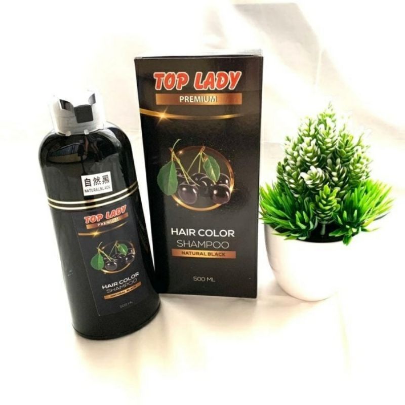 TOP LADY/SHAMPOO PENUTUP UBAN/SHAMPOO PENGHITAM RAMBUT CAT RAMBUT HAMPOO TOP LADY/TOP LADY 200ML/TOP LADY SEMIR RAMBUT