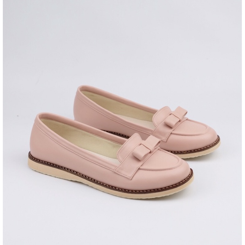 [SIAP KIRIM] BRShoes3 Pink Sepatu Kerja Casual Flat Wanita