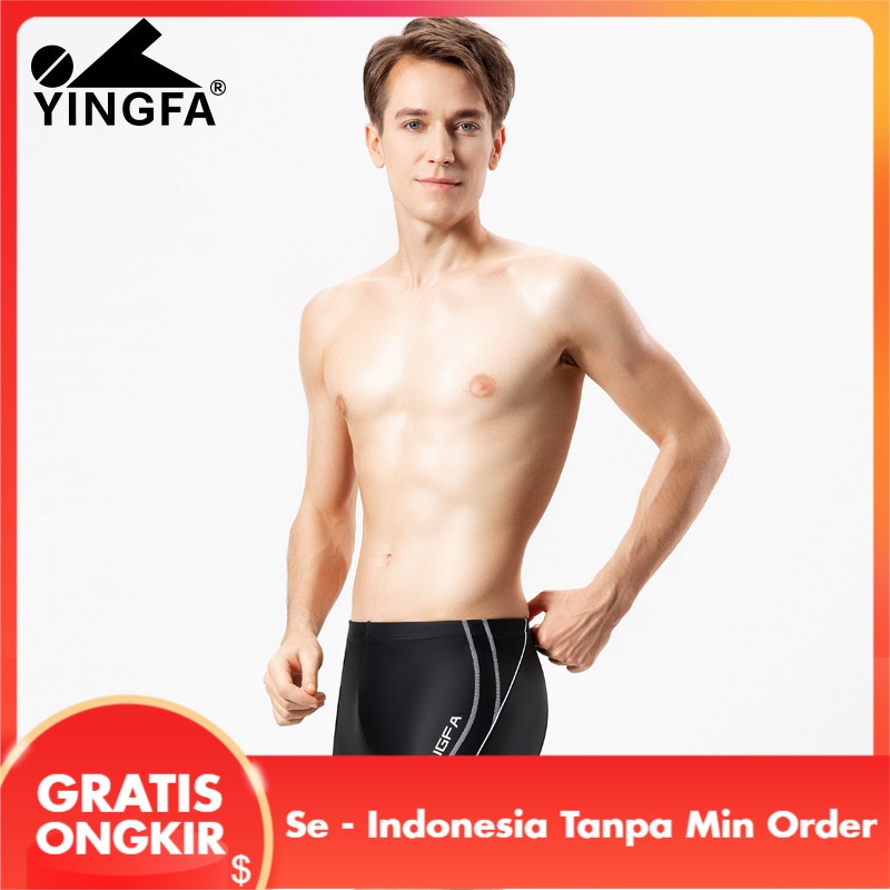 Yingfa Celana Renang Pria Anti-Malu Profesional Tahan Boxer Renang
