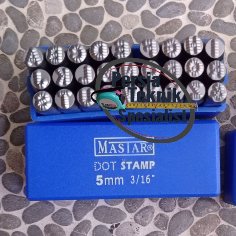 

MASTAR (Huruf ketok) bintik 5 mm DOT STAMP