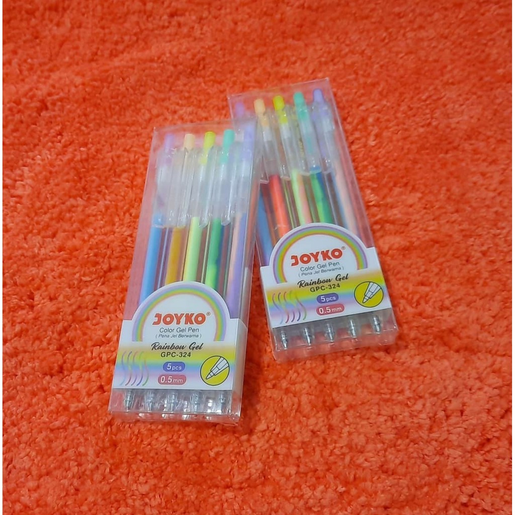 

Set (Isi 5) Color Rainbow Gel Pen