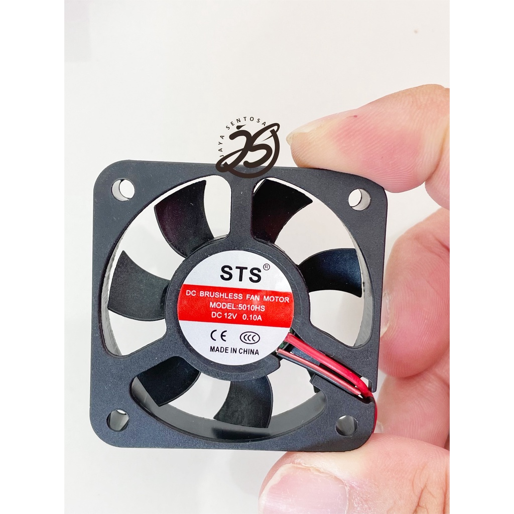 FAN DC 12V 5cm KIPAS DC 5x5cm BRUSHLESS FAN TEBAL COOLING EXHAUST 5cm KIPAS PENDINGIN 50mm 5 x 5cm 0.10A