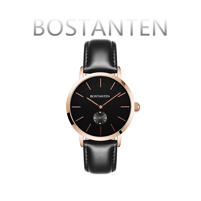 Jam Tangan Pria Bostanten Kulit Kuarsa Ultra Tipis Jam Tangan Pria Kuarsa COD B7204062K