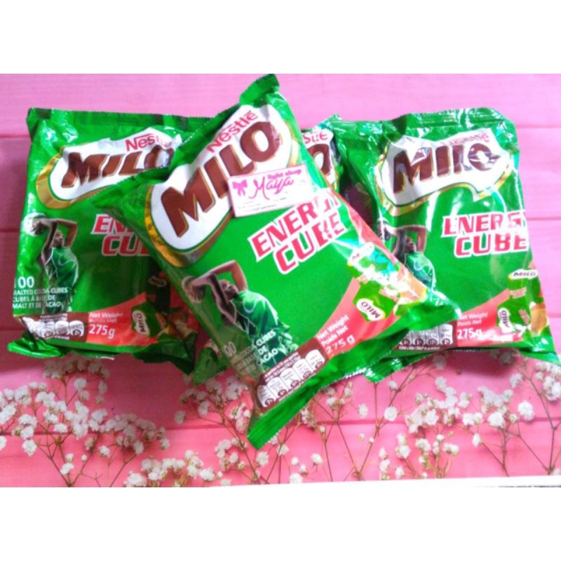 Milo cube isi 100pc permen milo snack coklat susu import halal murah candy milk