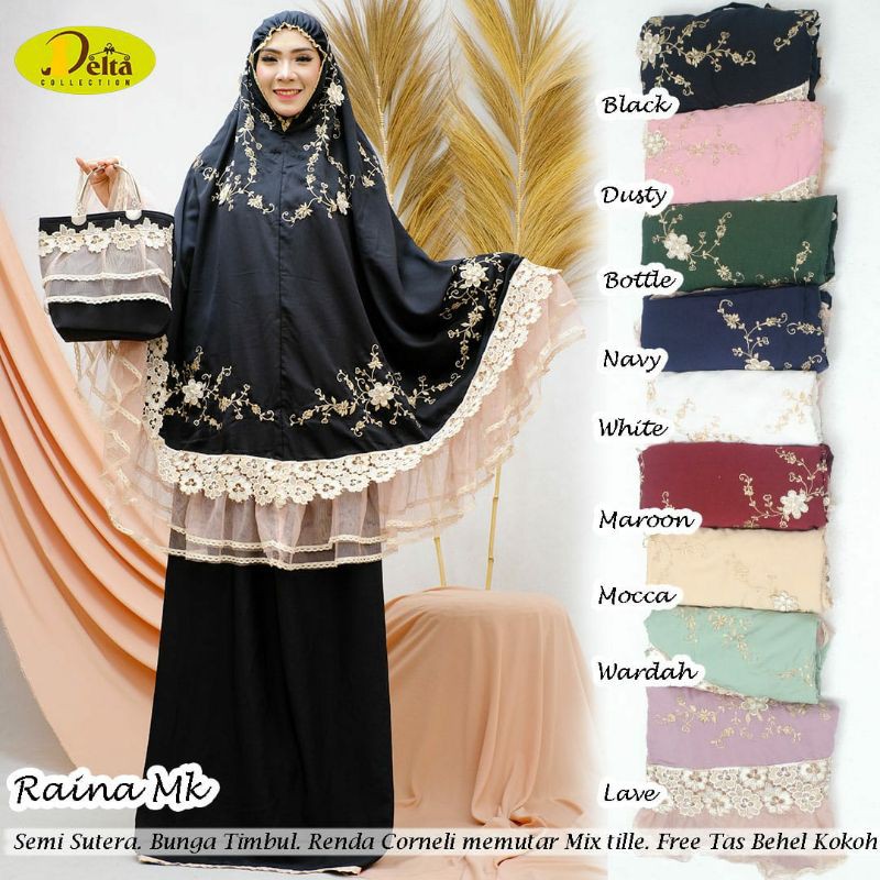 MUKENA RAINA SEMI SUTRA RENDA TILE IMPORT