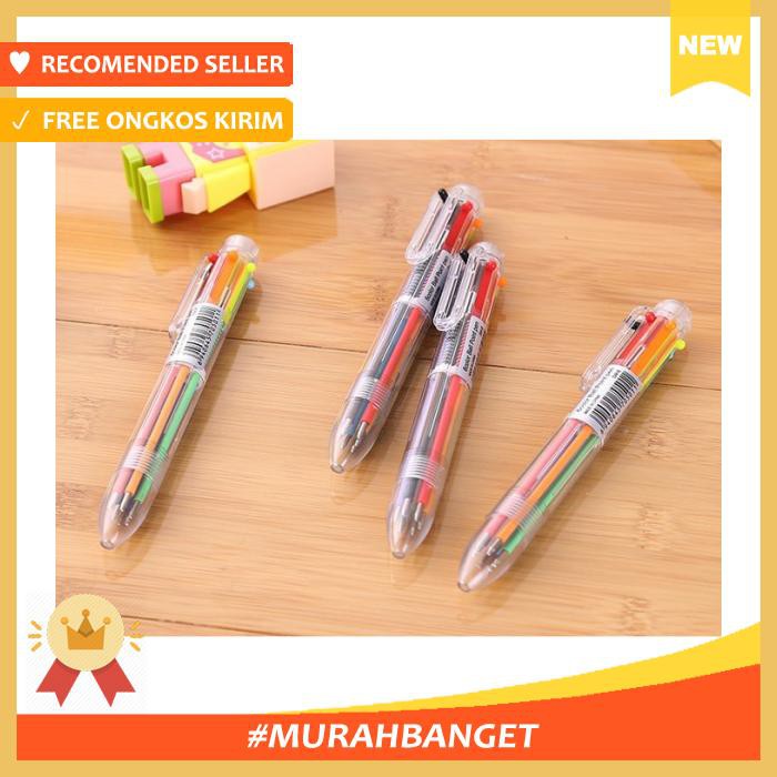 

Pen 6 Warna, 6 Warna, Warna, Pen Tinta - Alat Tulis - Pulpen