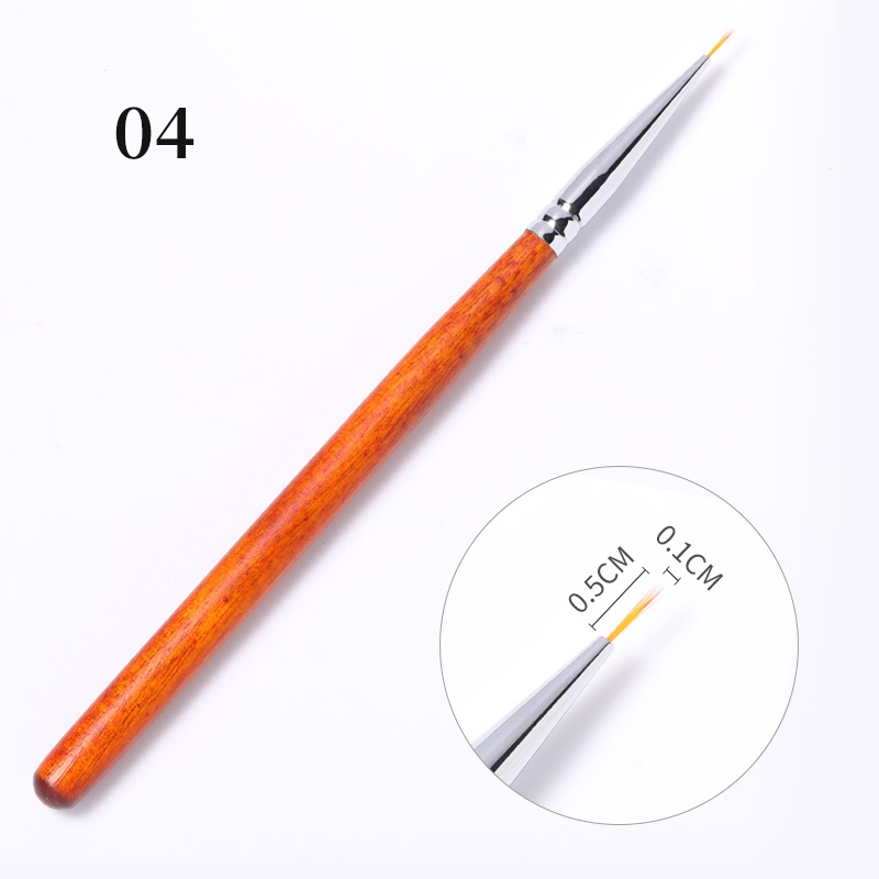 Liner Nail Art Acrylic Liquid Powder Carving UV Gel Extension extension Painting Brush Lines Liner Drawing Pen Manicuring Tools