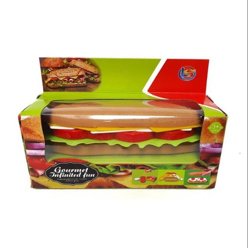 LF 11 - Mainan Replika Makanan Hot Dog Big Sandwich Dus LF11