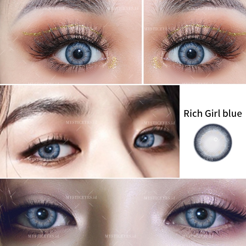 [✅COD] MYSTICEYES SOFTLENS RICH GIRL Lensa Kontak  Normal 14MM