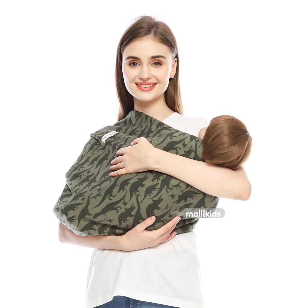 Malilkids Gendongan Bayi Instan Geos Premium Dino Army-2