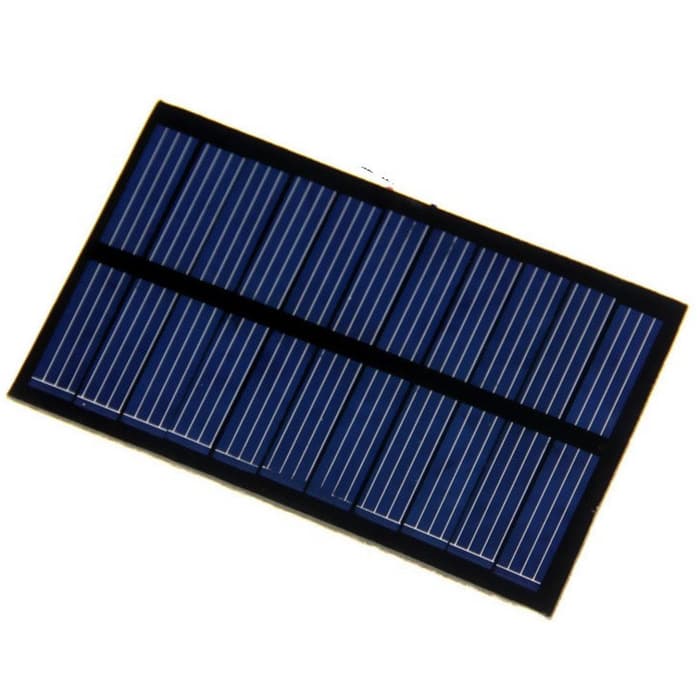 Modul Solar Cell/Solar Panel Surya Mini 5V 1.1W 220mA DIY - Hitam