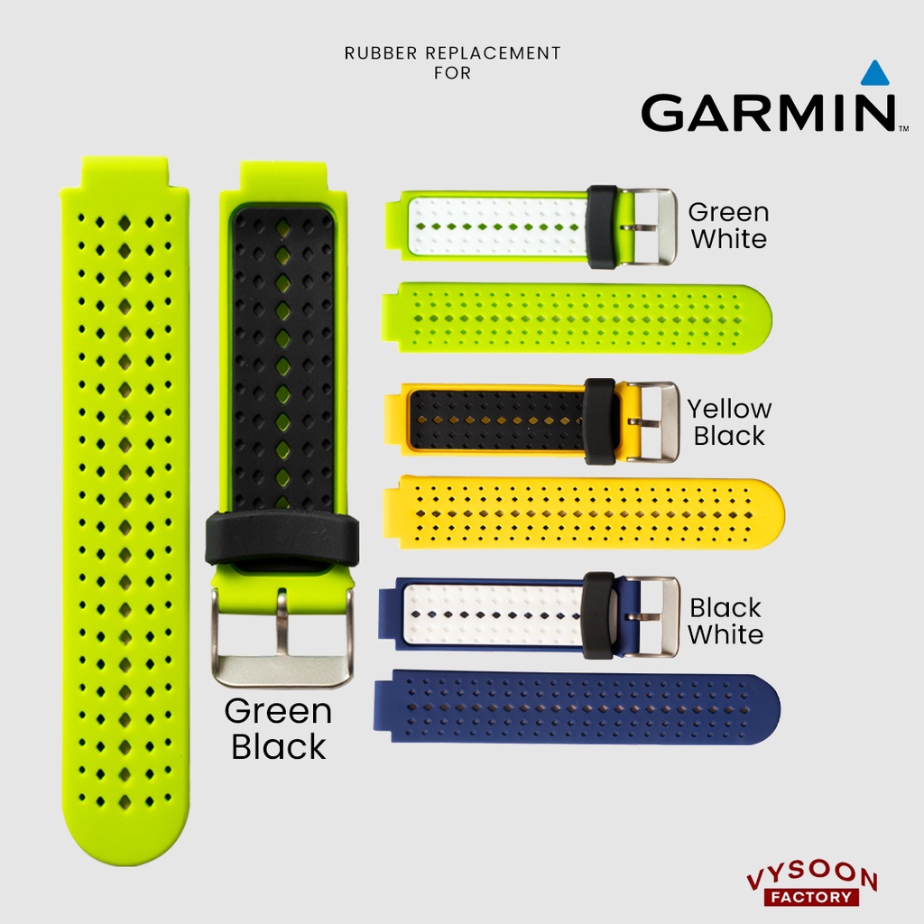 Strap Rubber Tali Pengganti Garmin Forerunner 235 / FR235 Silikon