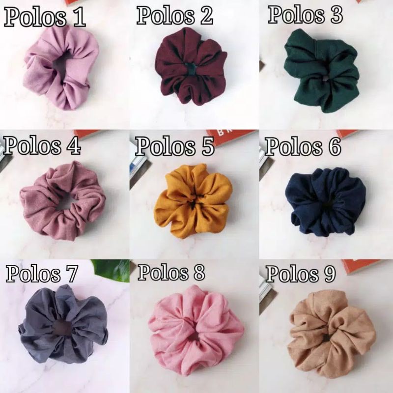 Ikat Rambut Ponytail Elastis Warna-Warni Gaya Korea Wanita Scrunchie / Cepol Rambut Aksesoris Rambut