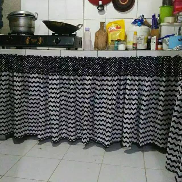 gorden kolong dapur retro