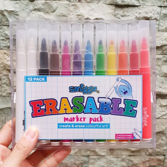 

Gilaa!!! Smiggle Eraseable Marker 12Pack Limited