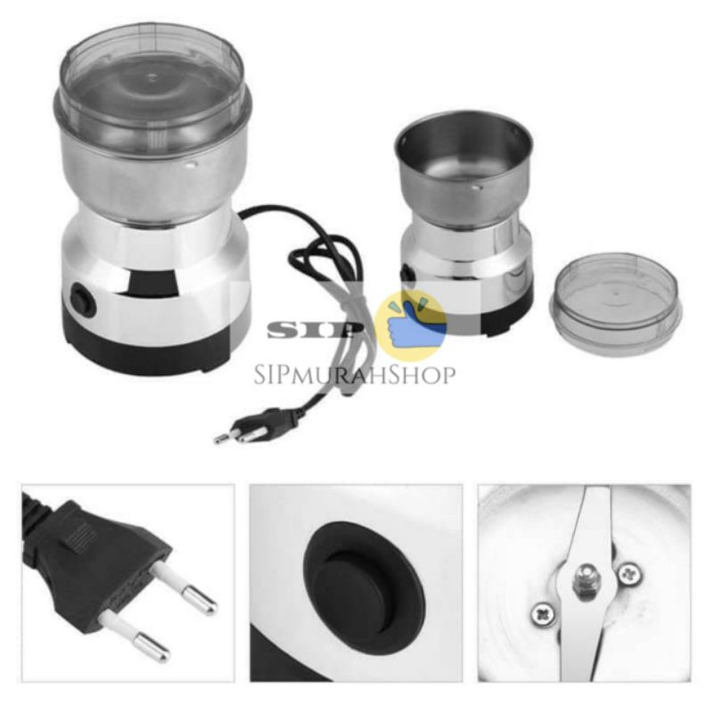 Penggiling Kopi Electric Coffee Grinder Blender Bumbu Dapur / Blender Alat  Penggiling Kopi Obat Biji Kacang Bumbu Dapur Electric / Blender Kopi Penghalus kopi Penghancur Kopi Merk Nima / BLENDER PORTABLE / BLENDER 150W PENGHALUS BUMBU GRINDER PENGHALUS