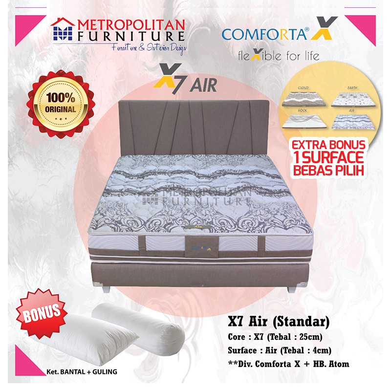 Springbed Comforta X -  X7 Air Stadium FULL SET kasur / Matras