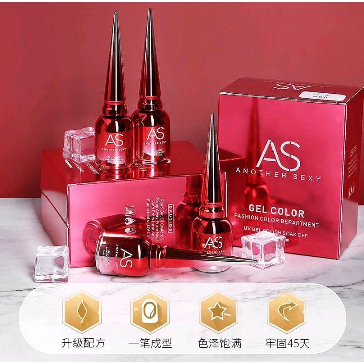 AS GEL 15ml TOP COAT BASE COAT REINFORCE GEL PRIMER LIQUID SOAK OFF GEL POLISH TAHAN SAMPAI 2 BULAN