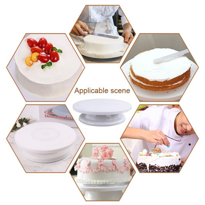 Cake turntable/ meja putar dekorasi kue 28cm MH462