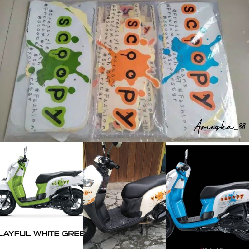 striping scopy scoopy 2017 Playfull / stiker bodi motor scopy 2017 bahan ori