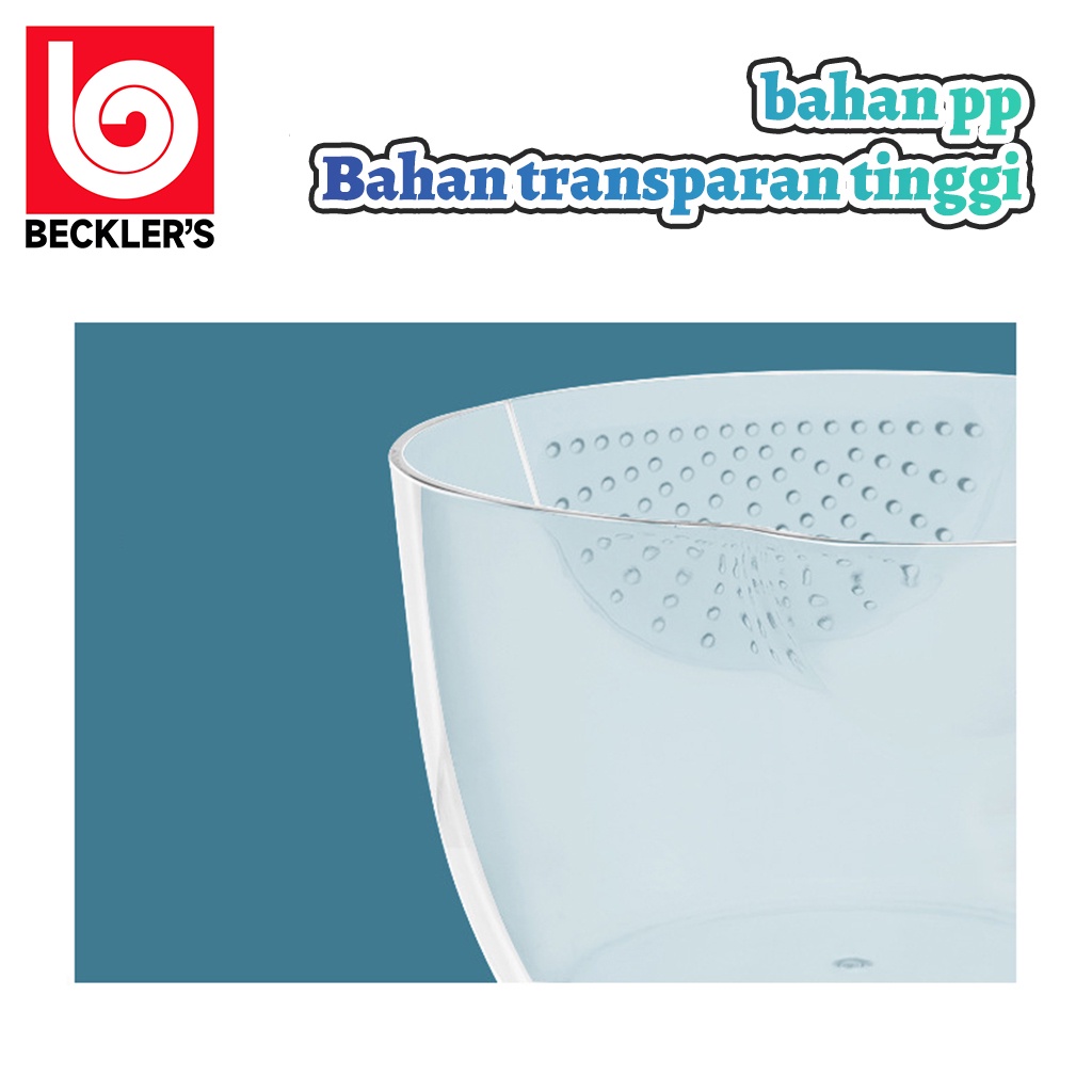 Beckler's Dispenser Tempat Beras Kapasitas 12KG Free Wadah / Rice Dispenser Tempat Wadah Penyimpanan