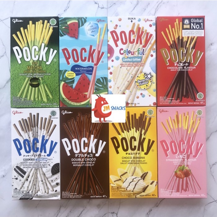 

54eh Promo!! Pocky Glico 7 Rasa 40Gram - Chocolate 60Jh