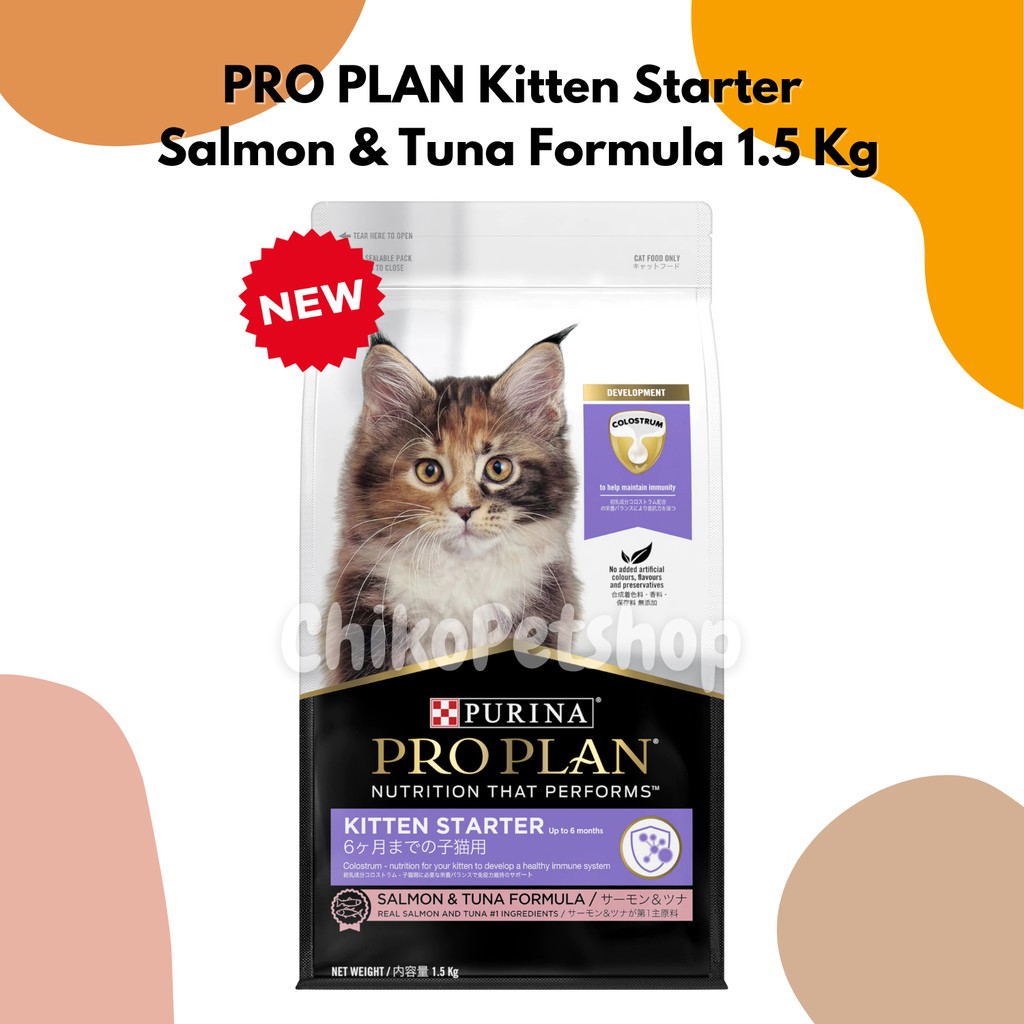 PROPLAN Kitten Starter Salmon &amp; Tuna Makanan Kucing Pro Plan Freshpack 1.5 Kg