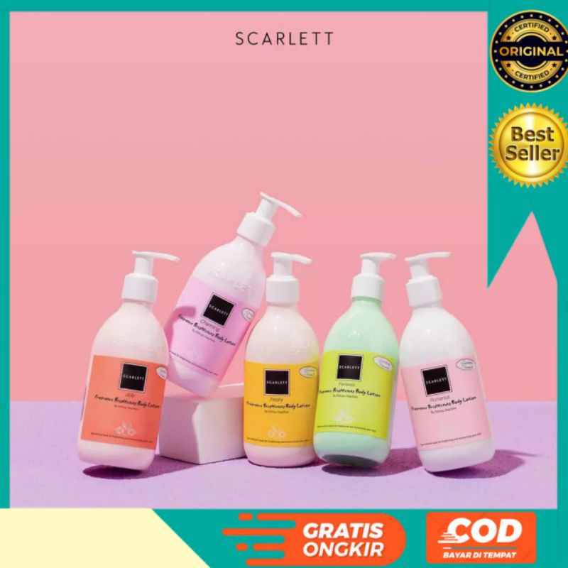 SCARLETT BODY LOTION. HB. HAND BODY. PEMUTIH BADAN BPOM. PEMBERSIH KULIT. PEMUTIH KULIT