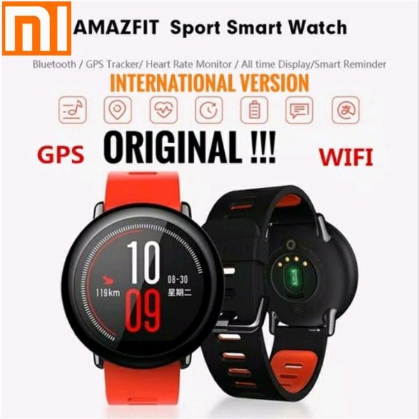 ORIGINAL XIAOMI AMAZFIT SPORT SMARTWATCH JAM PINTAR HUAMI XIOMI AMAZEFIT INTERNATIONAL VERSION
