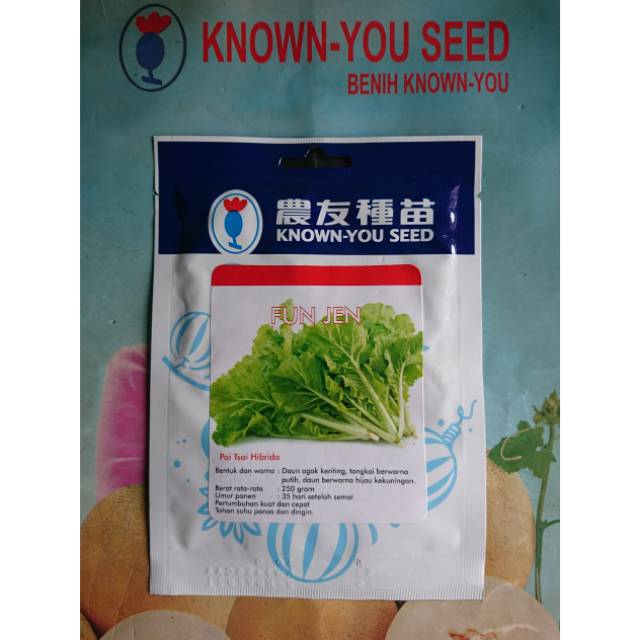 Benih Biji Bibit Sawi Keriting FUN JEN 10gr