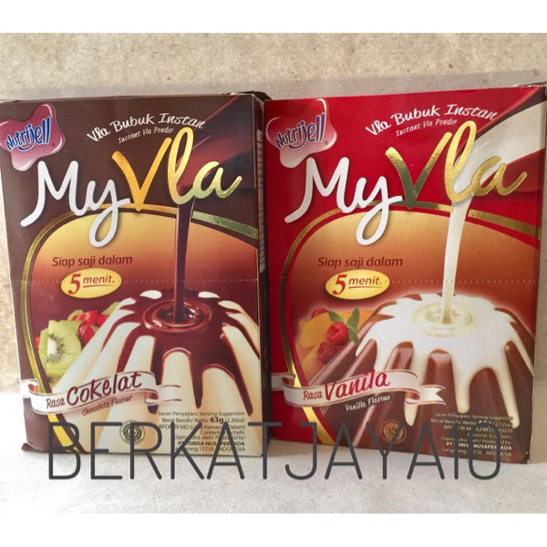 MURAH MyVla Nutrijell Sachet My Vla Nutrijel fla bubuk instant Coklat Vanila