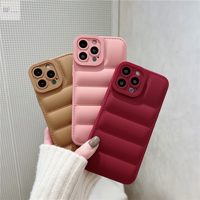 Soft Case Bahan Silikon Bentuk Jaket Down Jacket Untuk Iphone 11 13 12 Pro Max X Xr Xsmax 7 8 Plus