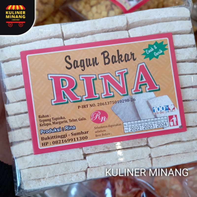 

Sagun Bakar Rina Oleh-Oleh Asli Cemilan Kampung Makanan Khas Payakumbuh Padang kabau Jajanan Snack Kuliner Minang Kabau AX00