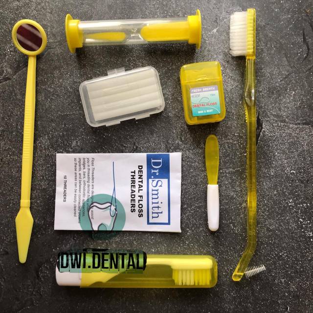 L5- dental Ortho kit sikat gigi behel traveling travel pack