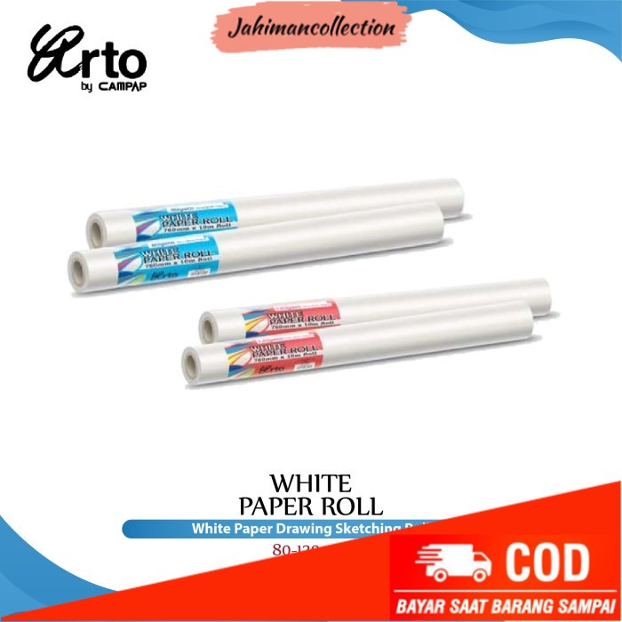 

✨ BISA COD ✨ Arto White Paper Roll - 80 GSM