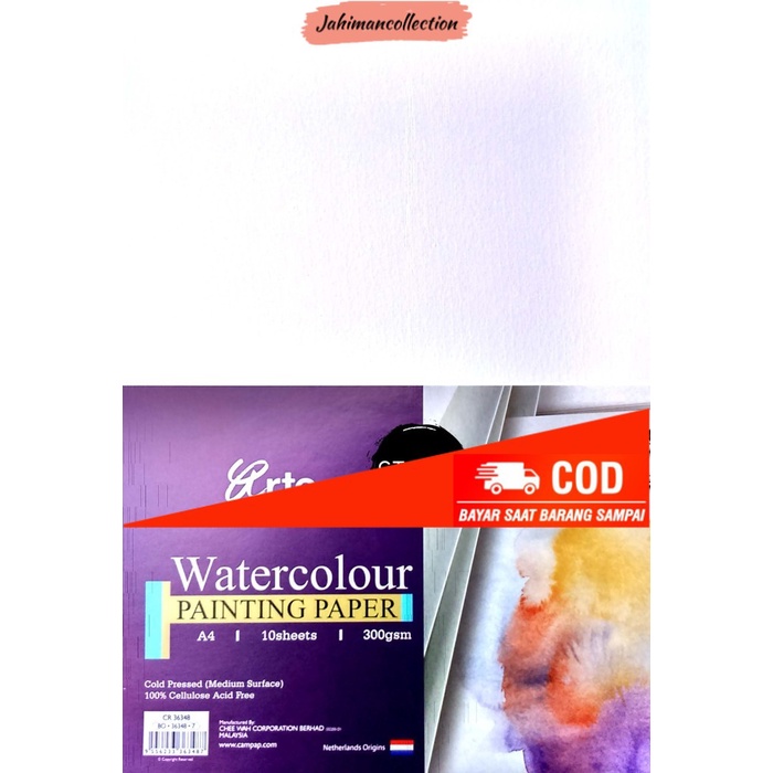 

✨ BISA COD ✨ Arto Watercolour Painting Paper A4 300Gsm Kertas Cat Air Cellulose