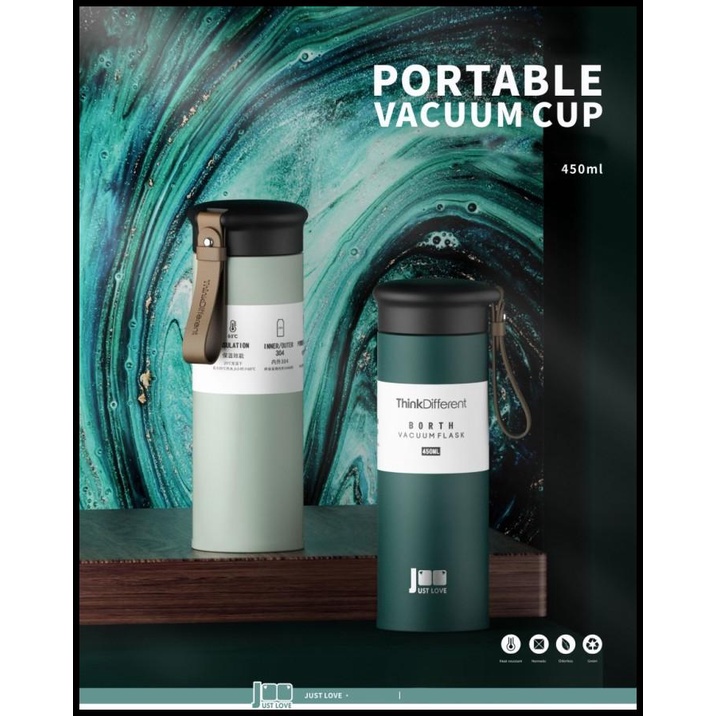 Starlight Outlets | Orinoco Tumbler Botol Stainless With Leather Strap J-2249