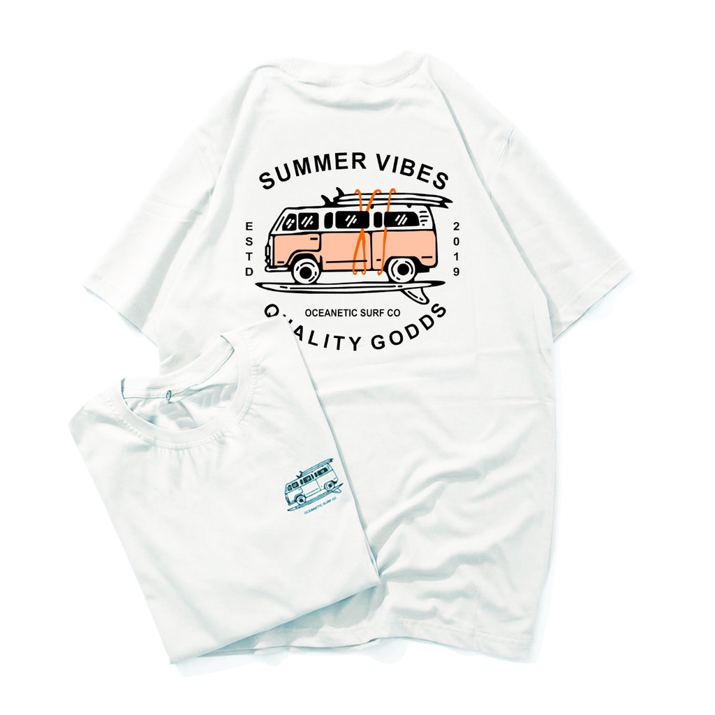 GSC - Kaos Oversize SUMMER VIBES Quality Goods / T-Shirt Oversize Wanita