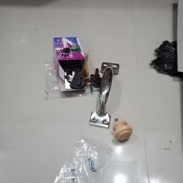 Tarikan Knob Bulat Bahan Kayu Handle Cabinet Wood Handel Laci Pintu Lemari