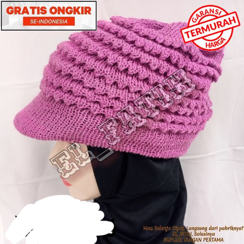 Ciput Rajut kupluk pet/topi nanas