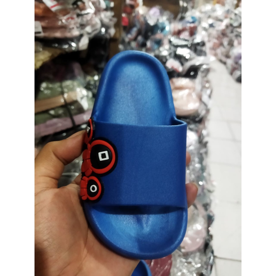 SANDAL SELOP JELLY ANAK TERLARIS KARAKTER SQUID GAME BALANCE 8619-1 24-35 \SANDAL FLIP FLOP ANAK LAKI LAKI KEKINIAN