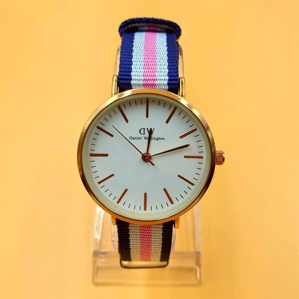 <READY STOCK> GENEVA JAM TANGAN WANITA CANVAS KOREA FASHION JAM TANGAN MURAH WATCH WOMEN WATCH C05-DW-7 big