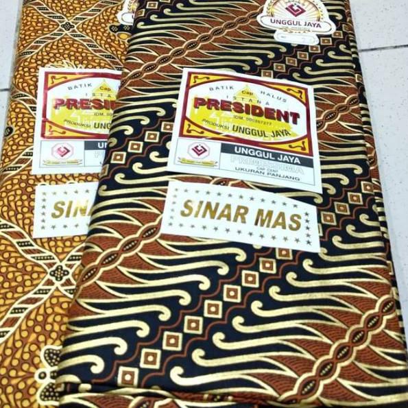♔ Kain Panjang Batik Prada Emas/Kain Panjang Batik/Kain Panjang Unggul Jaya ➲